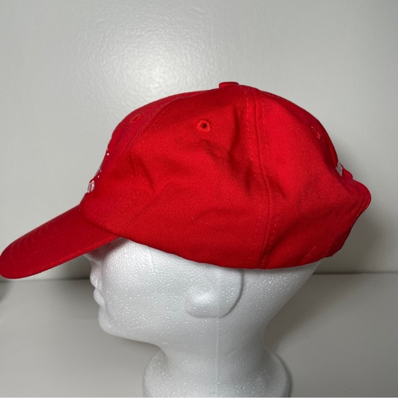 Disney Vacation Club Member Hat Embroidered Retired Logo Red Hat Adjustable Cap - Picture 6 of 8